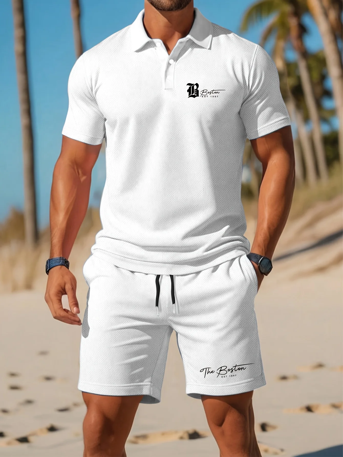 Embellish Knit - Summer New Men's Polo Shirt Set