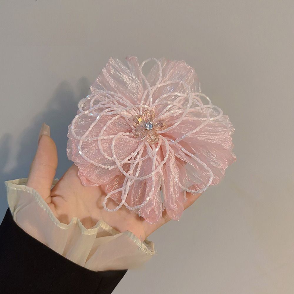 Organza Fabric Flower Patch Cr - Applique Patch Flower recension och pris