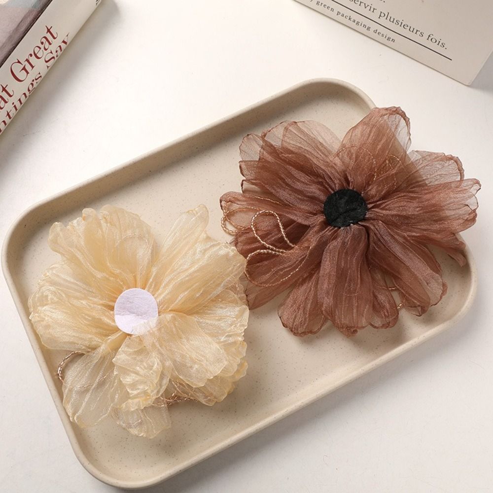 Organza Fabric Flower Patch Cr - Applique Patch Flower recension och pris
