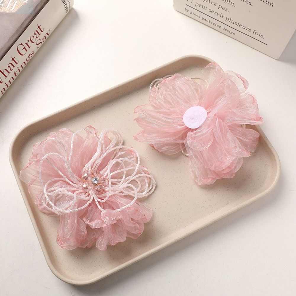 Organza Fabric Flower Patch Cr - Applique Patch Flower recension och pris