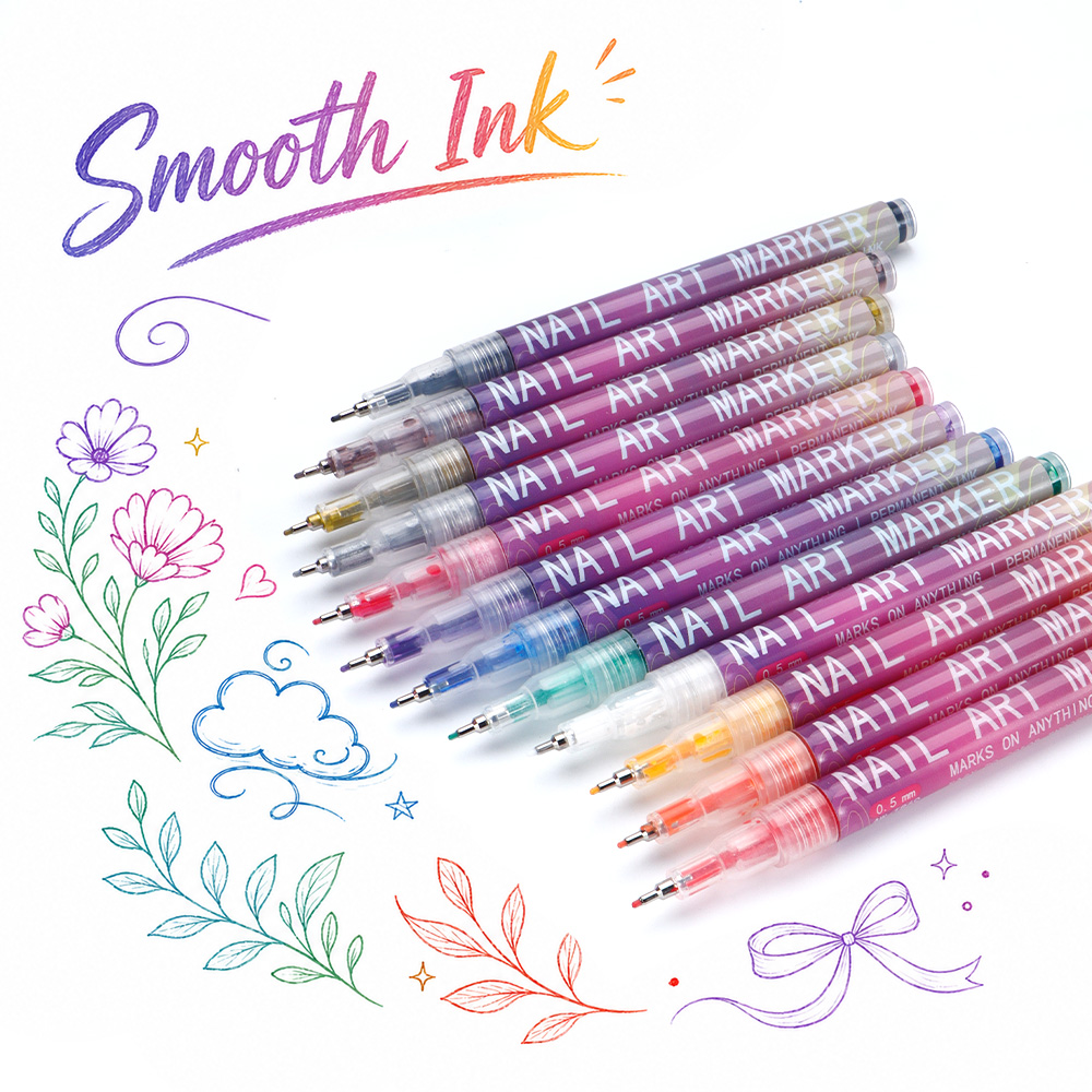 12 Pcs 0.5mm Fine Line Marker  - Copic Marker Sketch recension och pris