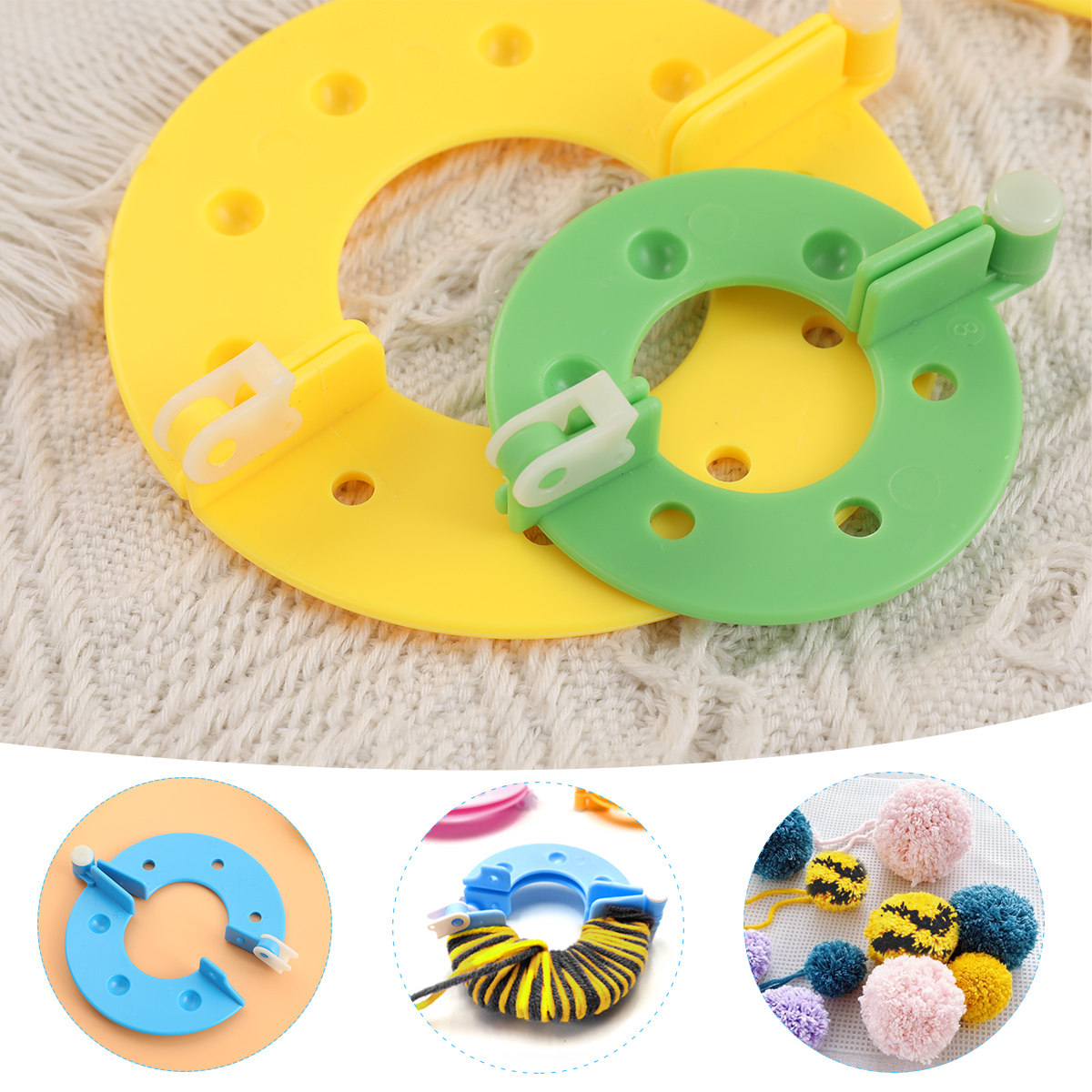 8Pcs Fluff Ball Maker 4 Sizes  - Pom Pom Maker Tool recension och pris