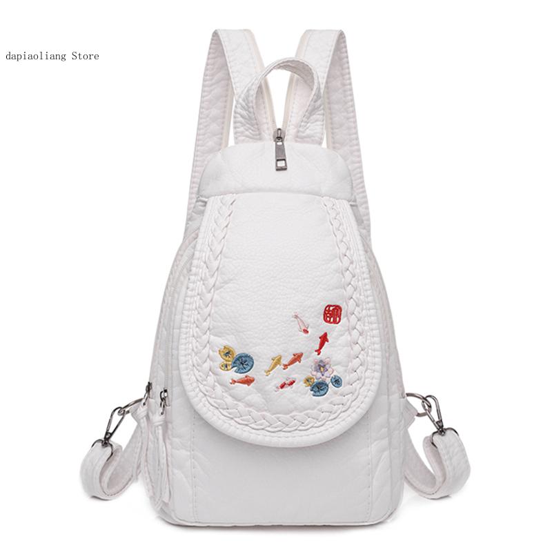 Women Small Chest Bags Fashion - Applique Patch Flower recension och pris